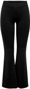 ONLY ONLFEVER STRETCH FLAIRED PANTS - Dames Broek - Elastische tailleband - Zwart - Maat S