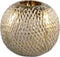 PTMD Helly Gold Ceramic Tealight Round Bulb