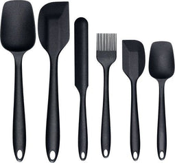VAIVE Spatel set 6 Stuks - Siliconen spatels - Hittebestendig - Vaatwasmachinebestendig (6 stuks)