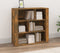 vidaXL - Dressoir - 80x30x80 - cm - bewerkt - hout - gerookt - eikenkleurig