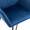 vidaXL - Eetkamerstoelen - 2 - st - fluweel - blauw