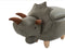 TRICERATOPS - Hocker - Donkergroen - Polyester