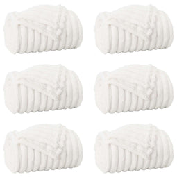 Kleden 6 stuks Wit 150 x 130 cm Fleece