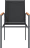 vidaXL - Tuinstoelen - 2 - st - 55x61,5x90 - cm - textileen - en - staal - zwart