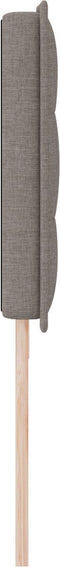 vidaXL - Hoofdbord - met - lijnenontwerp - - - Taupe - - - 200 - cm - - - Stof