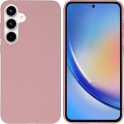 imoshion Hoesje Geschikt voor Samsung Galaxy A35 Hoesje Siliconen - imoshion Color Backcover - roze