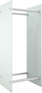 vidaXL - Haardhoutrek - 40x35x100 - cm - gehard - glas - wit