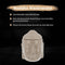 Scentchips® Buddha Hoofd - Waxbrander - Geurbrander - Oliebrander - Wax Melts Brander - Aromabrander - Ook Geschikt Voor Essentiële Oliën - Geurolie - Waxmelts - Taupe