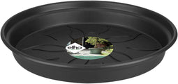 Elho Green Basics Schotel 22 - Schotel voor Binnen en Buiten - Kweken en Oogsten - Ø 21.5 x H 3.2 cm - Living black