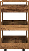 vidaXL - Keuken - Trolley - Oude - Hout - 60x45x80 - cm - Geengineerd - Hout