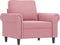Fauteuil 60 cm fluweel roze