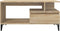 vidaXL - Salontafel - 90x49x45 - cm - bewerkt - hout - sonoma - eikenkleurig
