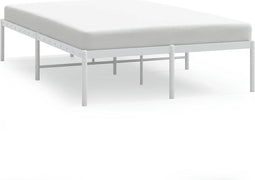 vidaXL-Bedframe-metaal-wit-135x190-cm