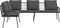 vidaXL - L-vormige - Sofa - Zwart - 231x173x78 - cm - Poly - Rattan