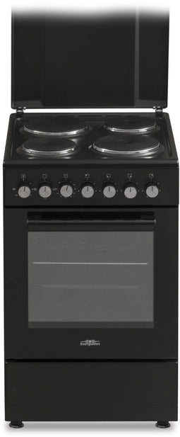 Everglades EVCK5038 - Elektrisch Fornuis - 4 Kookzones - 51 Liter - Mat Zwart