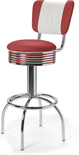 Bel Air Retro Barkruk BS-30CB Rood