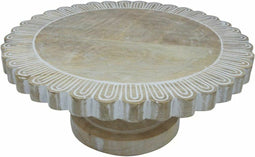 Middenstuk DKD Home Decor 30,5 x 30,5 x 12,7 cm Natuurlijk Koloniaal Decapé