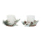 kaarsjes DKD Home Decor Wit Kerstmis 10 x 10 x 7 cm 19 x 10.5 x 7 cm (2 Stuks)
