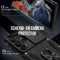 Podec Samsung Galaxy S23 Ultra - Back Cover - Anti-Shock Case met Kickstand Ring - Zwart