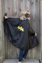 Den Goda Fen Verkleedkledij Spin/Vleermuis - Omkeerbare cape - 110-116cm - 4-6 jaar - Multi
