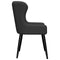 vidaXL - Eetkamerstoelen - 2 - st - stof - zwart