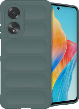 imoshion Hoesje - Geschikt voor Oppo A58 - EasyGrip Backcover - Donkergroen