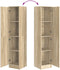 vidaXL - Hoge - kast - in - Sonoma - eiken - 35x39x168 - cm, - Geengineerd - Hout