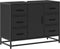 vidaXL - Wastafelkast - 80x33x60 - cm - bewerkt - hout - zwart