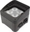 HQ-Power led-vloer/truss-spot, 4 x 4 W RGB-UV, LCD-display, DMX of standalone, geschikt voor podia, evenementen en als trussverlichting