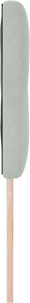 vidaXL - Hoofdbord - met - Knoopjes - Lichtgrijs - 140 - cm - Velvet