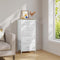 Woltu Commodekast - 5 Stoffen Laden - 30x45x95 cm - Wolkenwit & Eikenbeige