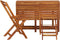 vidaXL - Tuintafel - met - plantenbak - en - 2 - bistrostoelen - massief - acaciahout
