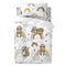 Happy Friday Duvet cover set 2 pieces Sleepy sloth 100x120 cm (Cot) Multicolor