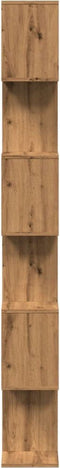 vidaXL - Kamerscherm - / - boekenkast - 6-laags - 70x24x193 - cm - hout - artisanaal