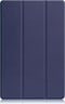 Lunso - Geschikt voor Lenovo Tab P12 Pro - Tri-Fold Bookcase hoes - Donkerblauw (niet voor de Geschikt voor Lenovo Tab P12)