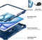 ZtotopCases iPad Air 12,9 inch - Schokbestendige full body beschermhoes - 360° draaibare polsband - Blauw