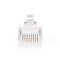 Nedis RJ45-Connector - RJ45 Pass Through - Solid UTP CAT5 - Recht - Verguld - 10 Stuks - PVC - Transparant - Doos