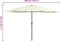 vidaXL - Parasol - met - metalen - paal - 390 - cm - zandwit