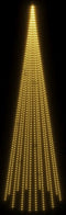 vidaXL - Vlaggenmast - kerstboom - 1134 - LED's - warmwit - 800 - cm