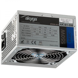 Akyga AK-B1-550 - ATX Voeding 550W 20+4 pin - Grijs