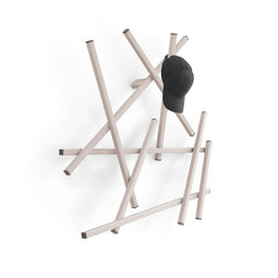 MATCHES XS Wandkapstok - Kunstwerk - Silky Taupe