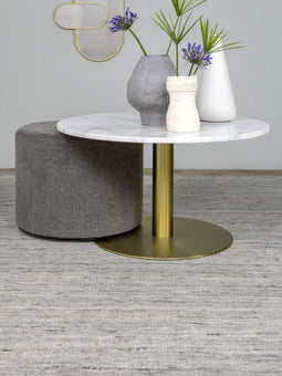 MOMO Rugs Perledo 37 Vloerkleed - 200x250 - Rechthoek - Laagpolig Tapijt - Modern - Beige, Grijs