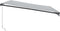 vidaXL - Luifel - handmatig - uittrekbaar - en - LED - 450x350 - cm - antraciet - en - wit