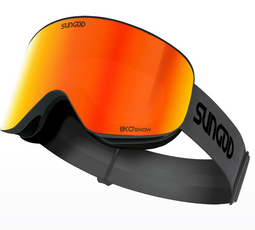 SunGod Vanguards - Skibril - Dubbele cilinderlens met Active Anti-Fog - Grijs/Zwart