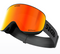 SunGod Vanguards - Skibril - Dubbele cilinderlens met Active Anti-Fog - Grijs/Zwart