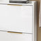 SoBuy FSR206-GW - Schoenenkast - Ultradun 19 cm - Hoogglans Wit en Goud