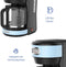 Westinghouse Retro Koffiezetapparaat - Filterkoffie - 10 Koppen - 1000W - Blauw