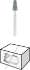 Dremel - Siliciumcarbide slijpsteen - 4,8 mm - 3,2 mm schachtdiameter