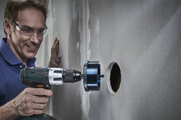 Wolfcraft 2162000 - Multikransgatenzaag - 5 snelwisselinzetstukken Ø 60-95 mm - Snijdiepte 33 mm