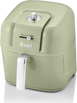 Swan Retro Airfryer 6 Liter – Frituren op een Gezonde Manier – Groen